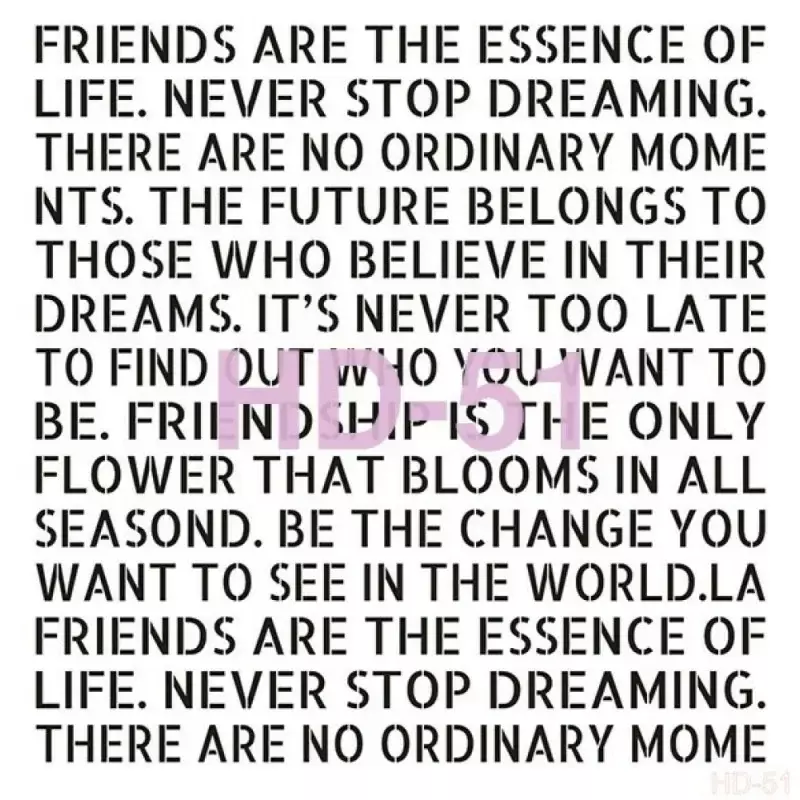 Cadence Home Decor Duvar Stencil - HD051 - 1