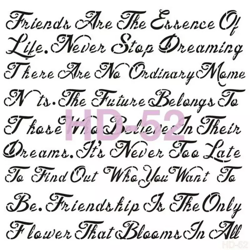 Cadence Home Decor Duvar Stencil - HD052 - 1