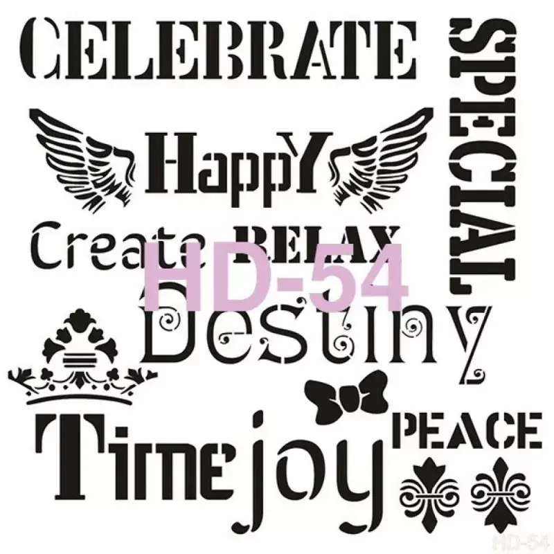 Cadence Home Decor Duvar Stencil - HD054 - 1