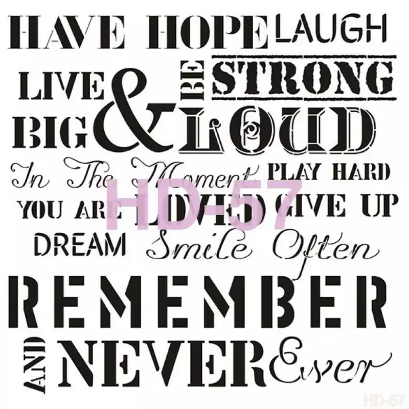 Cadence Home Decor Duvar Stencil - HD057 - 1