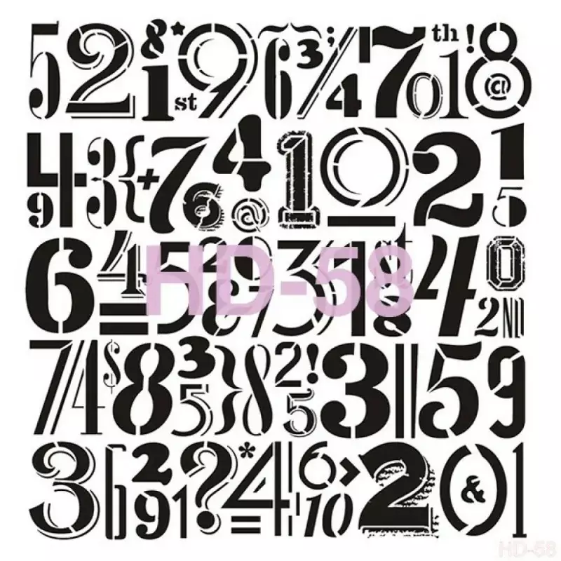 Cadence Home Decor Duvar Stencil - HD058 - 1