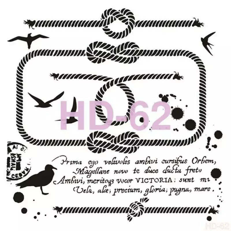 Cadence Home Decor Duvar Stencil - HD062 - 1