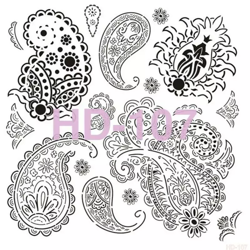 Cadence Home Decor Duvar Stencil - HD107 - 1