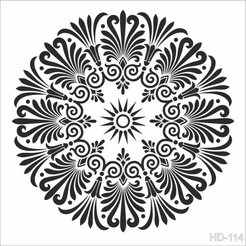 Cadence Home Decor Duvar Stencil - HD114 - 1