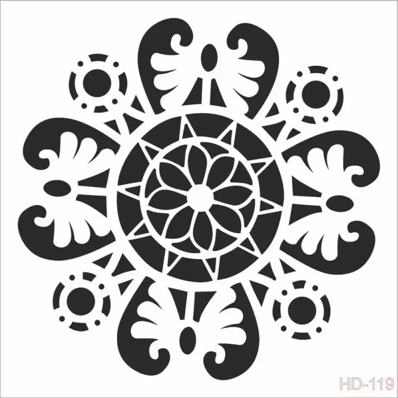 Cadence Home Decor Duvar Stencil - HD119 - 1