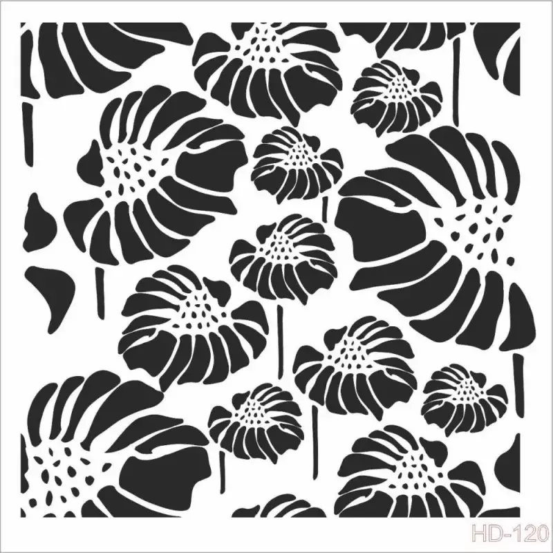 Cadence Home Decor Duvar Stencil - HD120 - 1