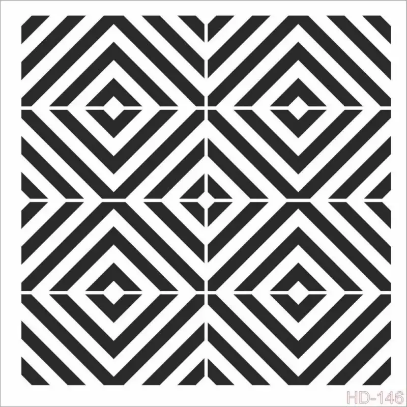 Cadence Home Decor Duvar Stencil - HD146 - 1