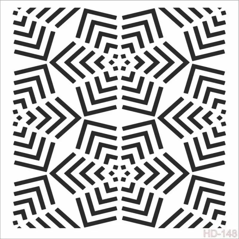 Cadence Home Decor Duvar Stencil - HD148 - 1