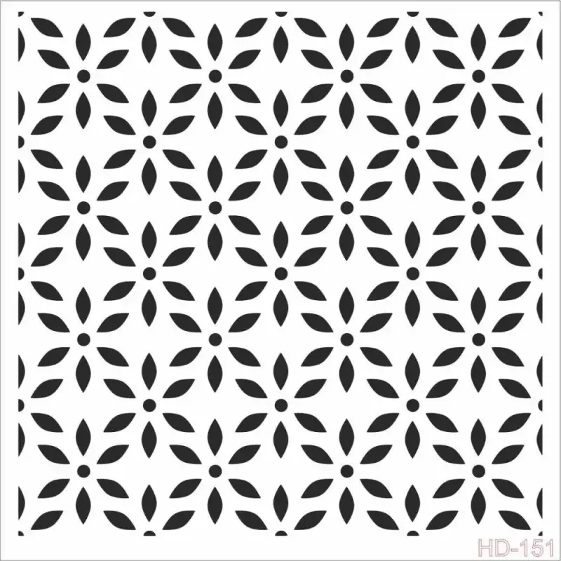 Cadence Home Decor Duvar Stencil - HD151 - 1