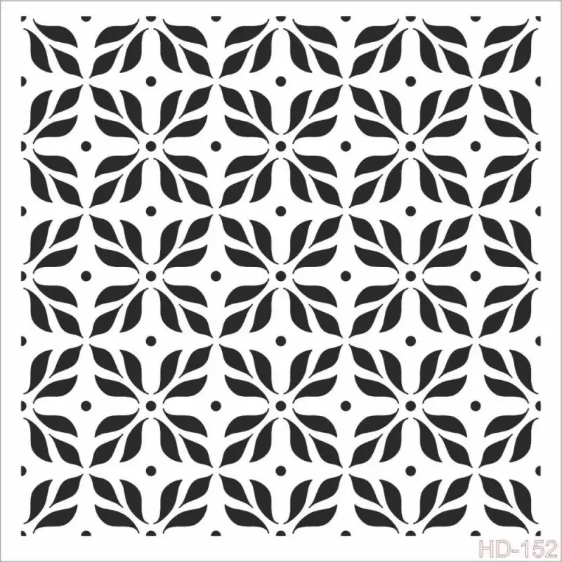 Cadence Home Decor Duvar Stencil - HD152 - 1