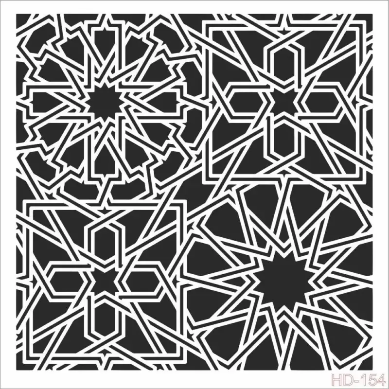 Cadence Home Decor Duvar Stencil - HD154 - 1