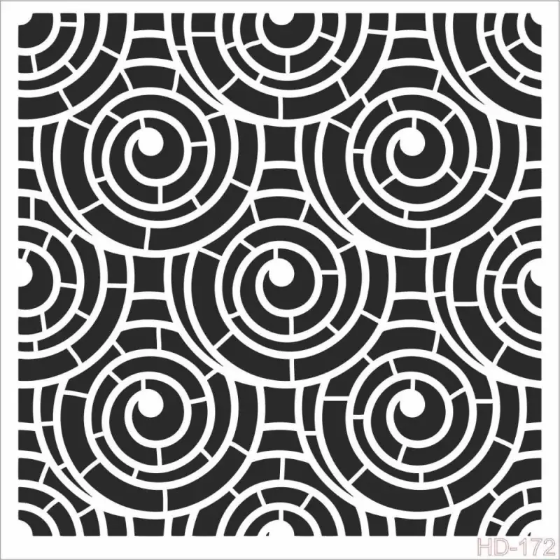 Cadence Home Decor Duvar Stencil - HD172 - 1