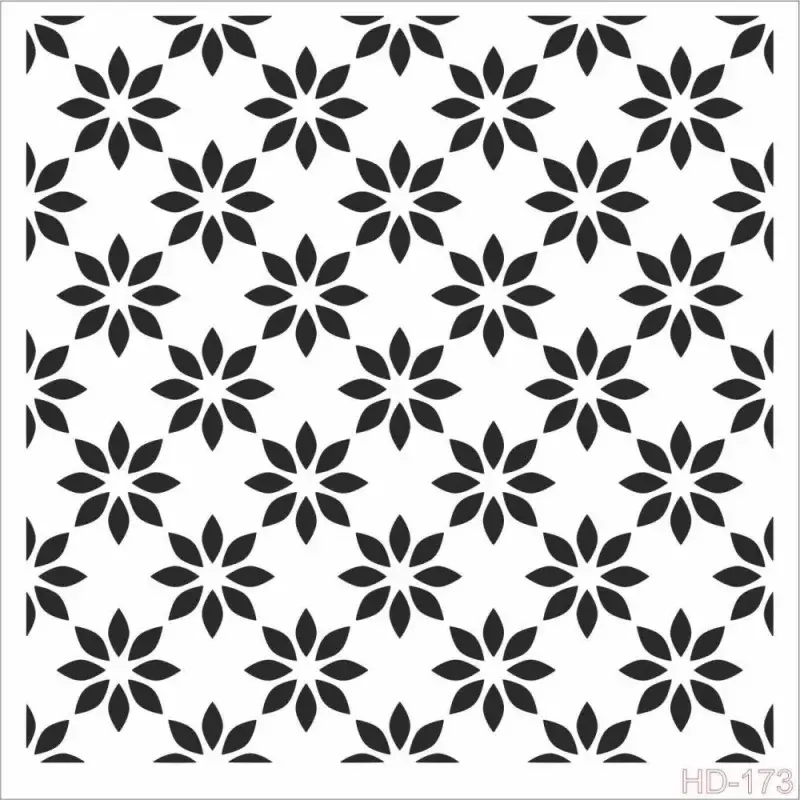 Cadence Home Decor Duvar Stencil - HD173 - 1