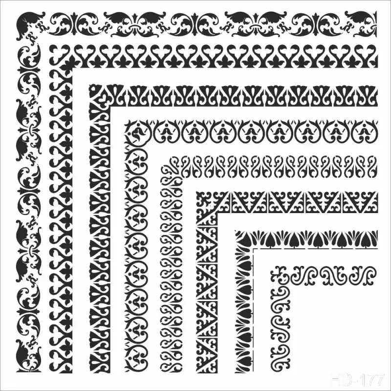 Cadence Home Decor Duvar Stencil - HD177 - 1