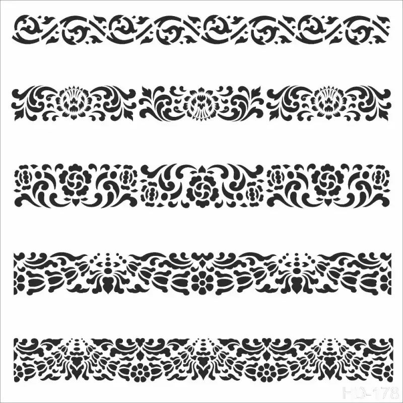 Cadence Home Decor Duvar Stencil - HD178 - 1