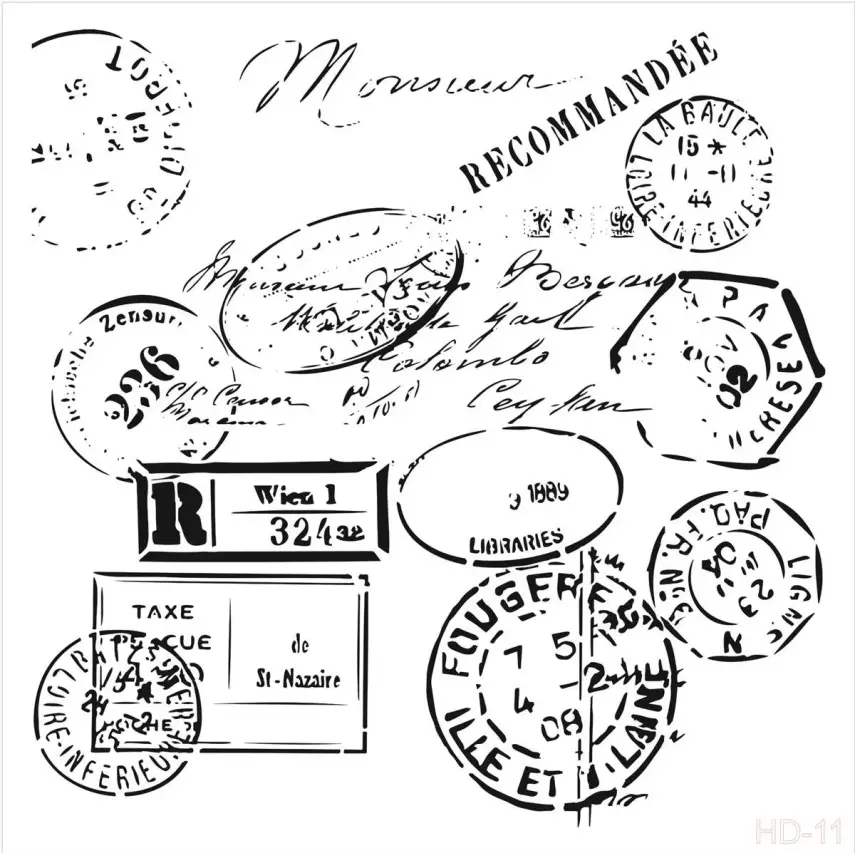 Cadence Home Decor Midi Stencil - HDM011 - 1