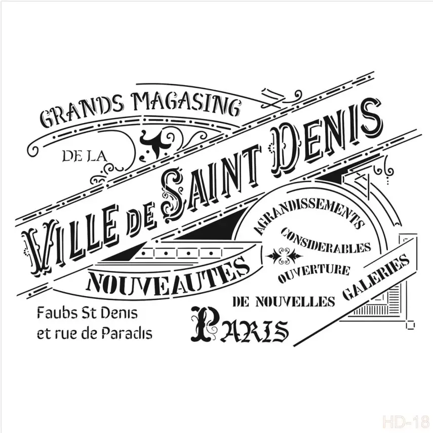 Cadence Home Decor Midi Stencil - HDM018 - 1