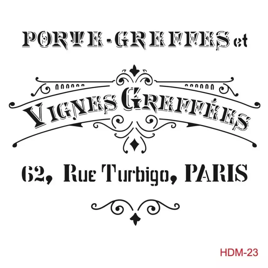 Cadence Home Decor Midi Stencil - HDM023 - 1