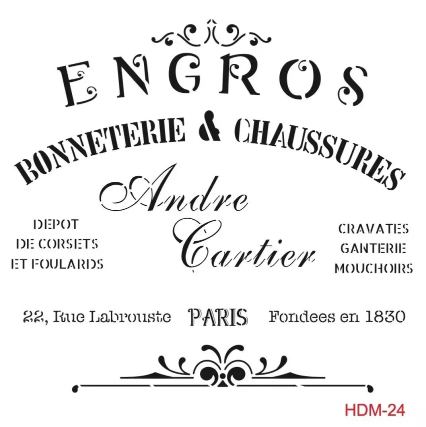 Cadence Home Decor Midi Stencil - HDM024 - 1