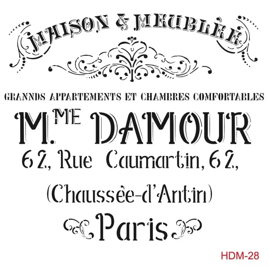 Cadence Home Decor Midi Stencil - HDM028 - 1