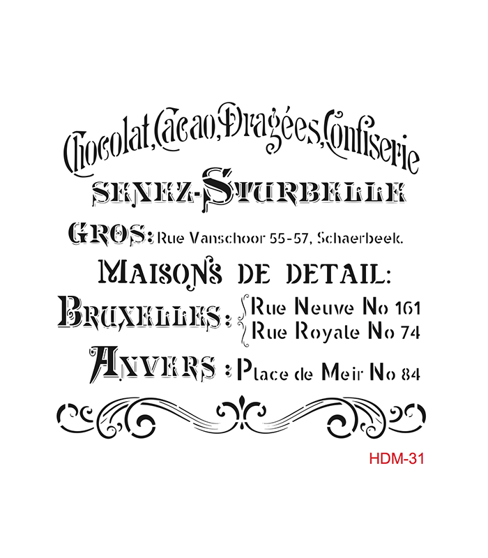 Cadence Home Decor Midi Stencil - HDM031 - 1