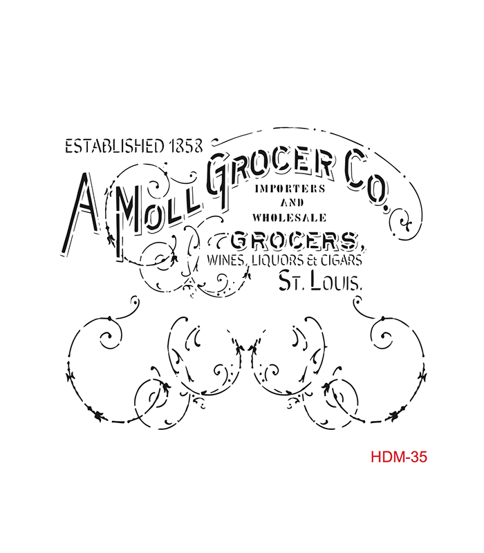 Cadence Home Decor Midi Stencil - HDM035 - 1