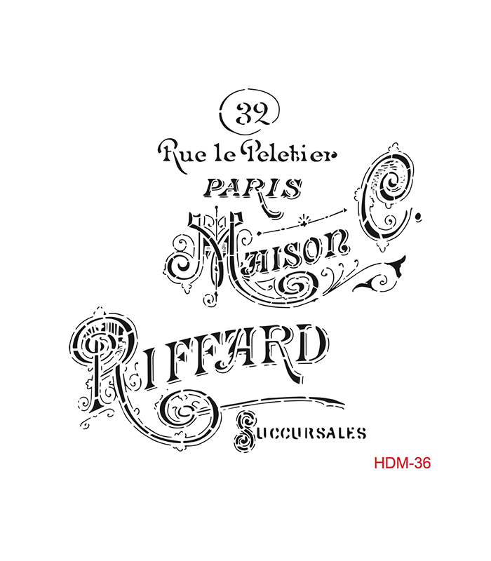 Cadence Home Decor Midi Stencil - HDM036 - 1