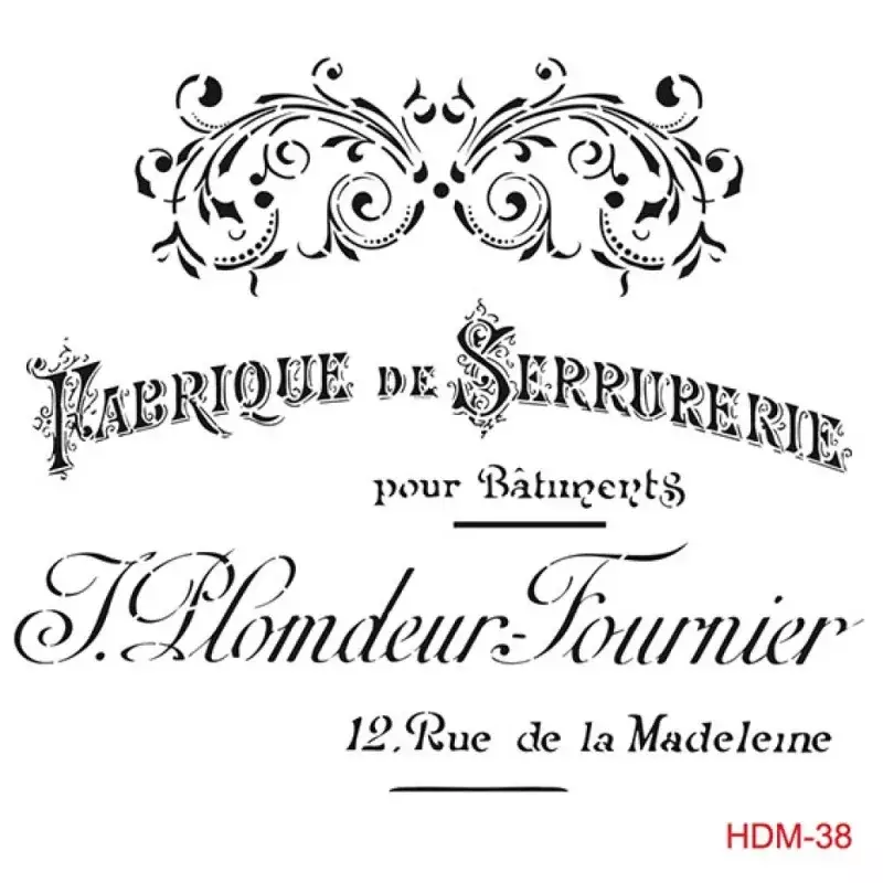 Cadence Home Decor Midi Stencil - HDM038 - 1