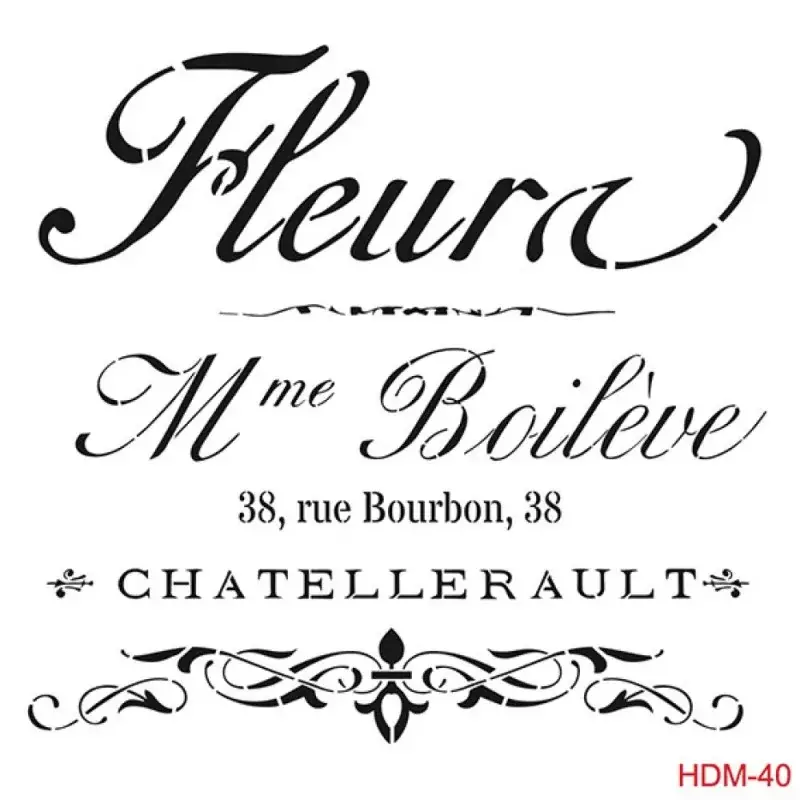 Cadence Home Decor Midi Stencil - HDM040 - 1