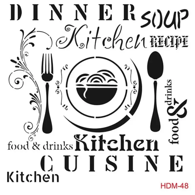 Cadence Home Decor Midi Stencil - HDM048 - 1