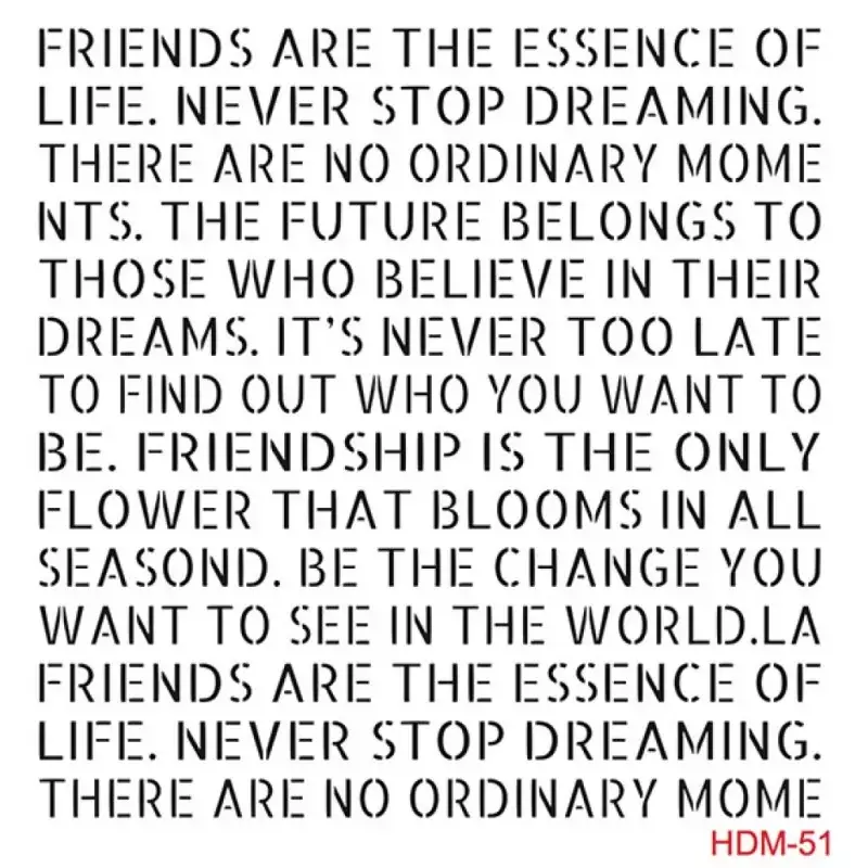 Cadence Home Decor Midi Stencil - HDM051 - 1