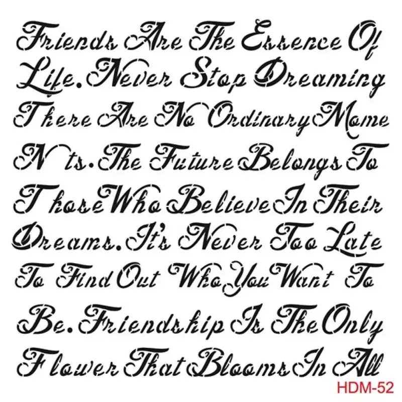 Cadence Home Decor Midi Stencil - HDM052 - 1