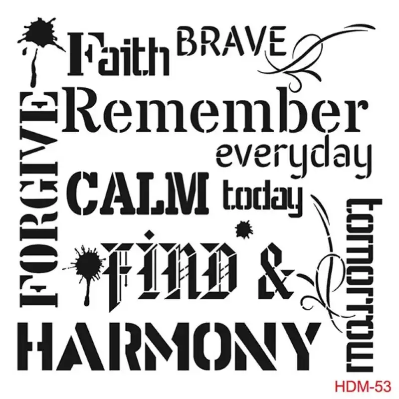 Cadence Home Decor Midi Stencil - HDM053 - 1