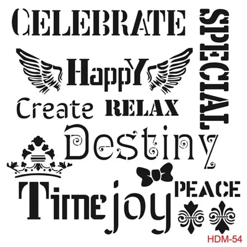 Cadence Home Decor Midi Stencil - HDM054 - 1