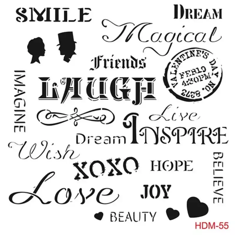 Cadence Home Decor Midi Stencil - HDM055 - 1