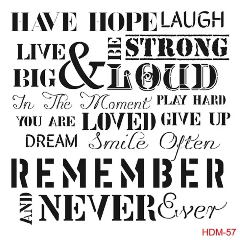 Cadence Home Decor Midi Stencil - HDM057 - 1