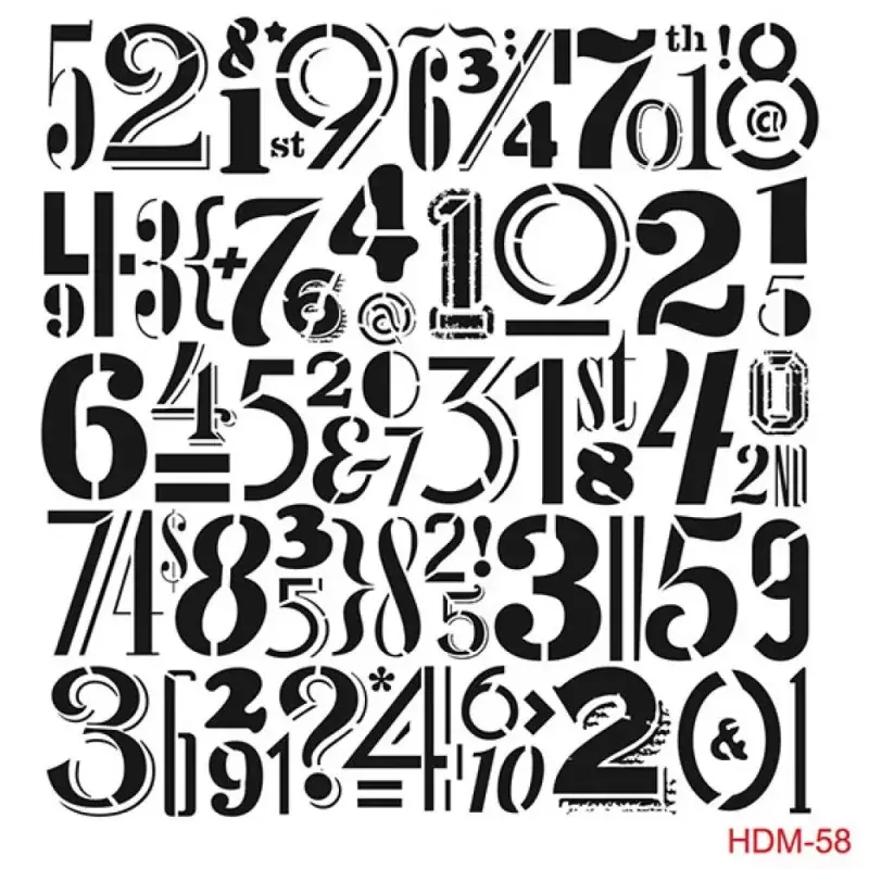 Cadence Home Decor Midi Stencil - HDM058 - 1