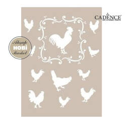 Cadence Horoz Temalı Stencil Şablon AS429 - Cadence