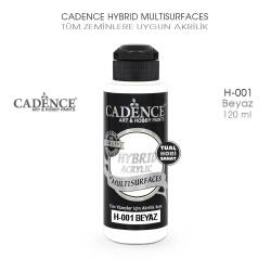 Cadence Hybrid Multisurface H001 Beyaz Akrilik Boya 120 ml - Cadence