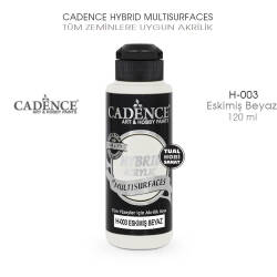 Cadence Hybrid Multisurface H003 Eskimiş Beyaz Akrilik Boya 120 ml - Cadence