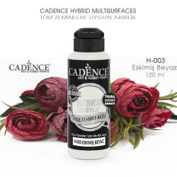 Cadence Hybrid Multisurface H003 Eskimiş Beyaz Akrilik Boya 120 ml - Cadence (1)