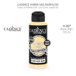 Cadence Hybrid Multisurface H007 Açık Sarı Akrilik Boya 120 ml - Cadence