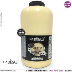 Cadence Hybrid Multisurface H007 Açık Sarı Akrilik Boya 2000 ml - Cadence