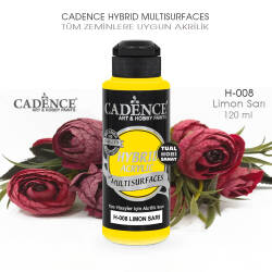 Cadence Hybrid Multisurface H008 Limon Sarı Akrilik Boya 120 ml - Cadence (1)