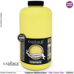 Cadence Hybrid Multisurface H008 Limon Sarı Akrilik Boya 2000 ml - Cadence