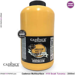 Cadence Hybrid Multisurface H010 Sıcak Turuncu Akrilik Boya 2000 ml - Cadence