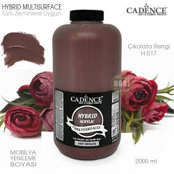 Cadence Hybrid Multisurface H017 Çikolata Akrilik Boya 2000 ml - Cadence (1)