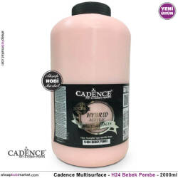 Cadence Hybrid Multisurface H024 Bebek Pembe Akrilik Boya 2000 ml - Cadence