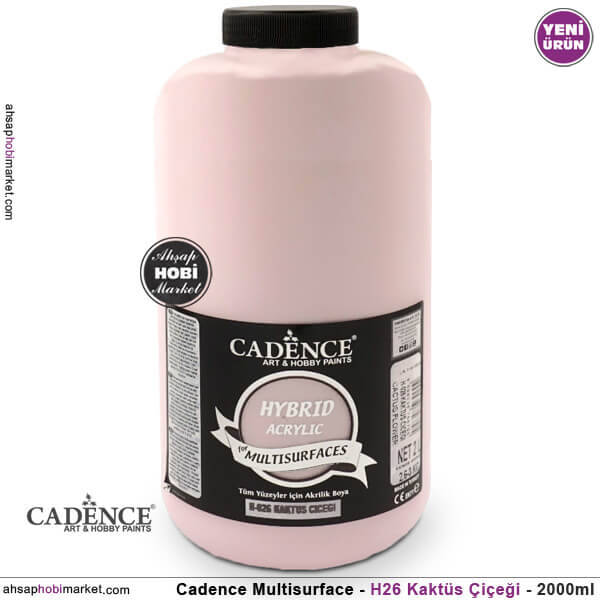Cadence Hybrid Multisurface H026 Kaktüs Çiçeği Akrilik Boya 2000 ml - 1