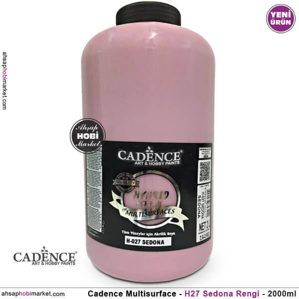 Cadence Hybrid Multisurface H027 Sedona Çiçeği Akrilik Boya 2000 ml - 1